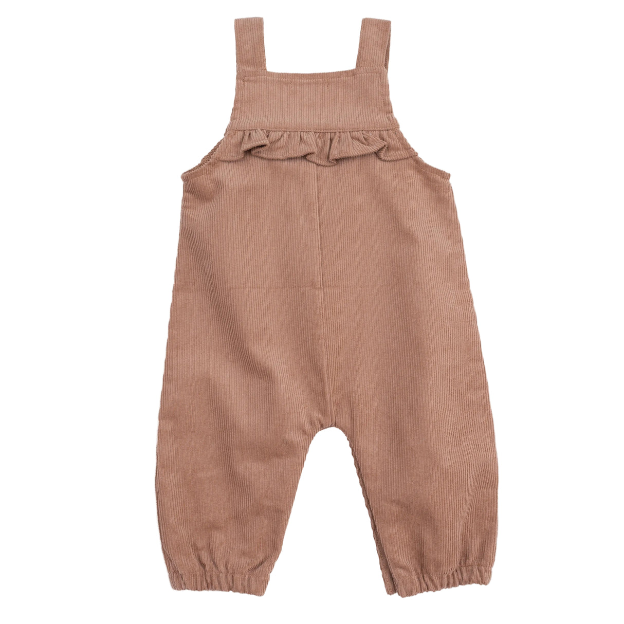 Cafe Au Lait - Yoke Ruffle Overall