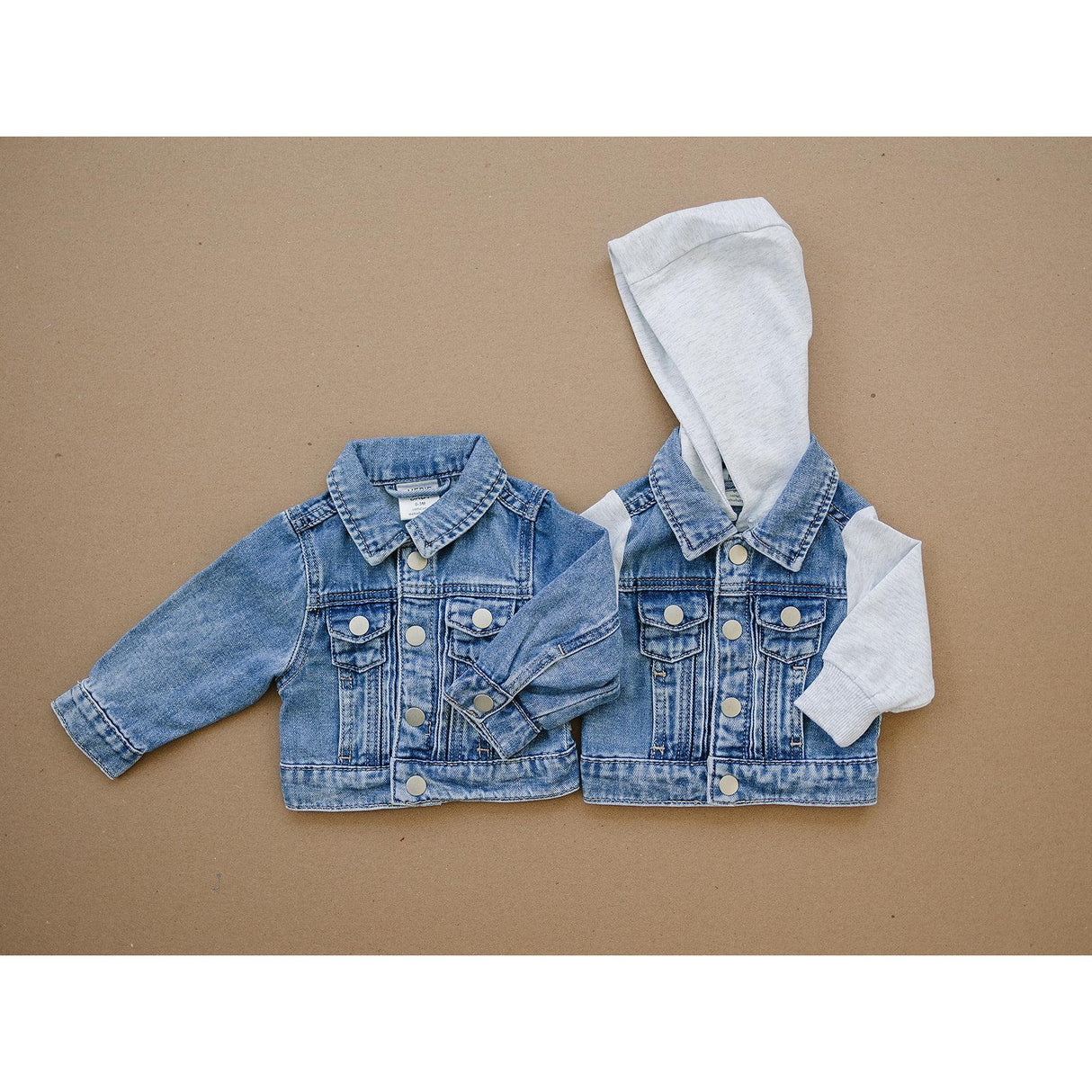 Mebie Baby Hooded Jean Jacket - HoneyBug