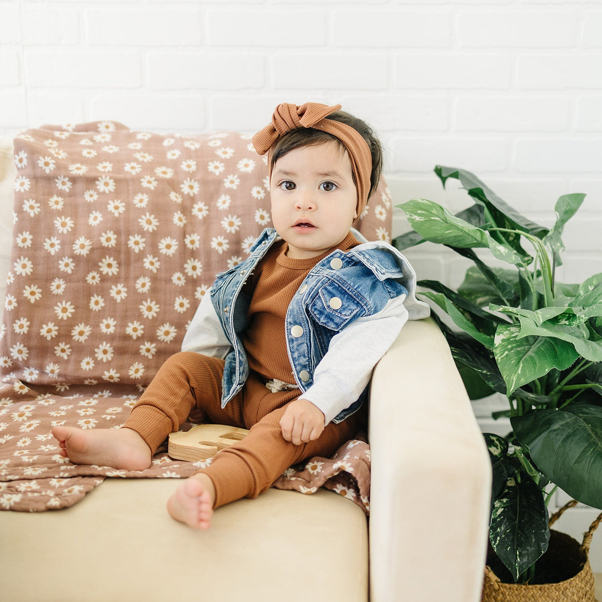 Mebie Baby Hooded Jean Jacket - HoneyBug