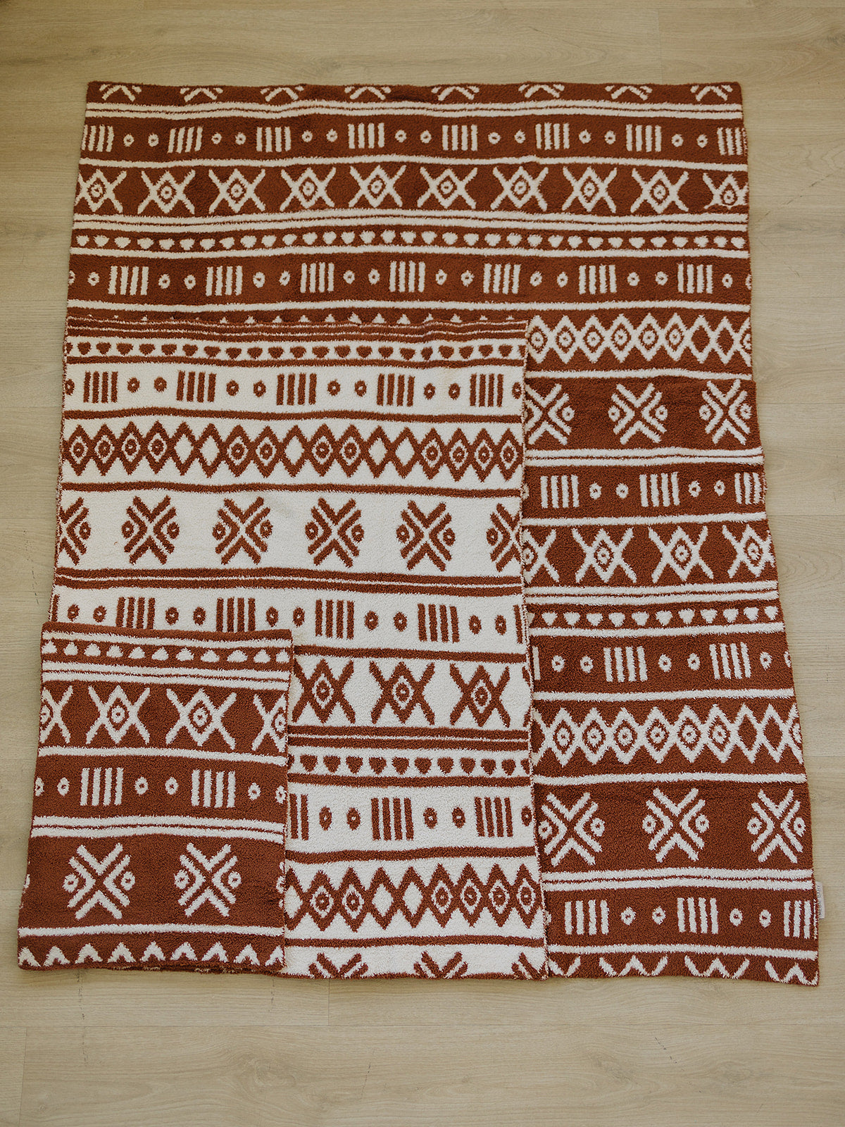 Rust Alpine Plush Blanket - HoneyBug