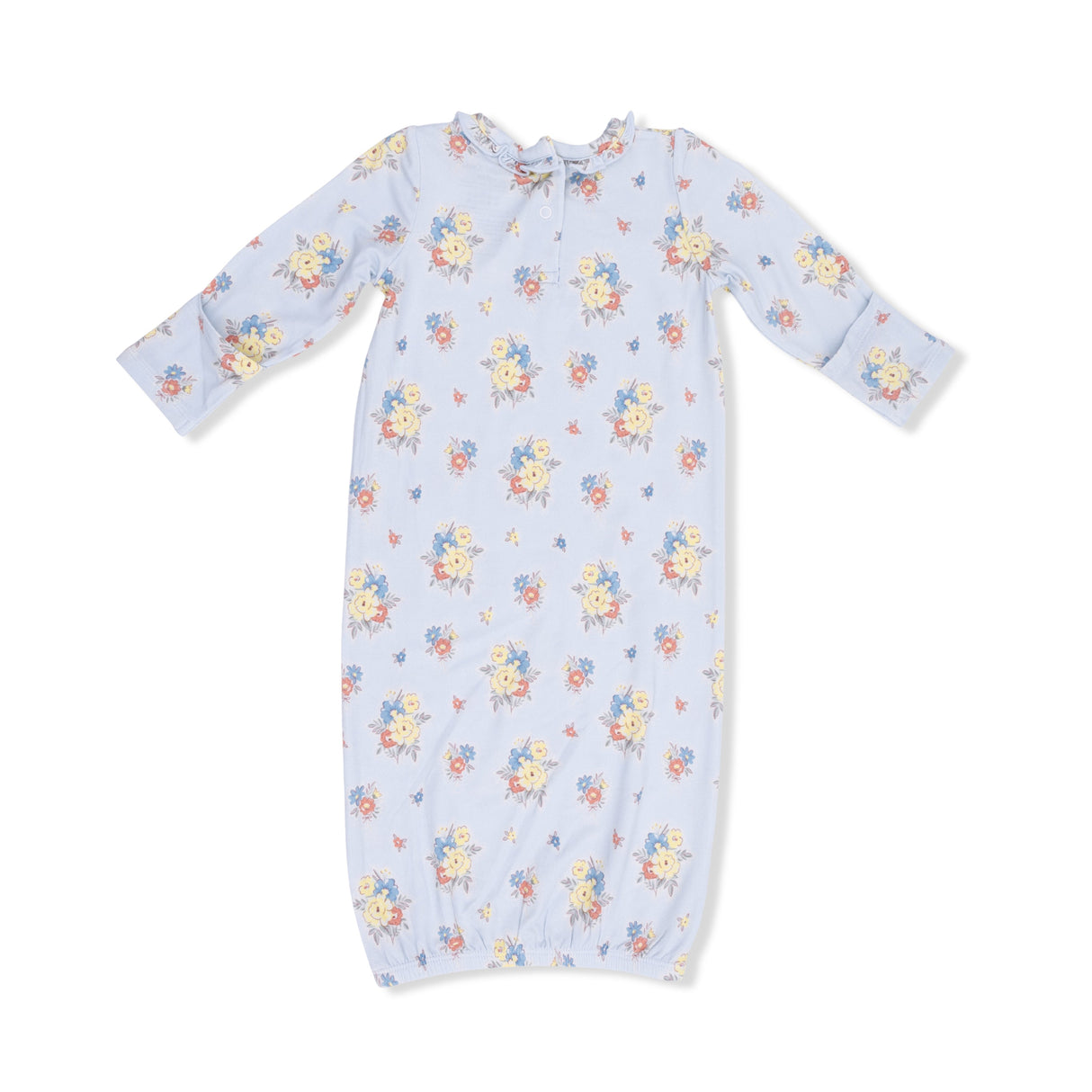 Country Stitch Floral - Kimono Gown & Knot Headband