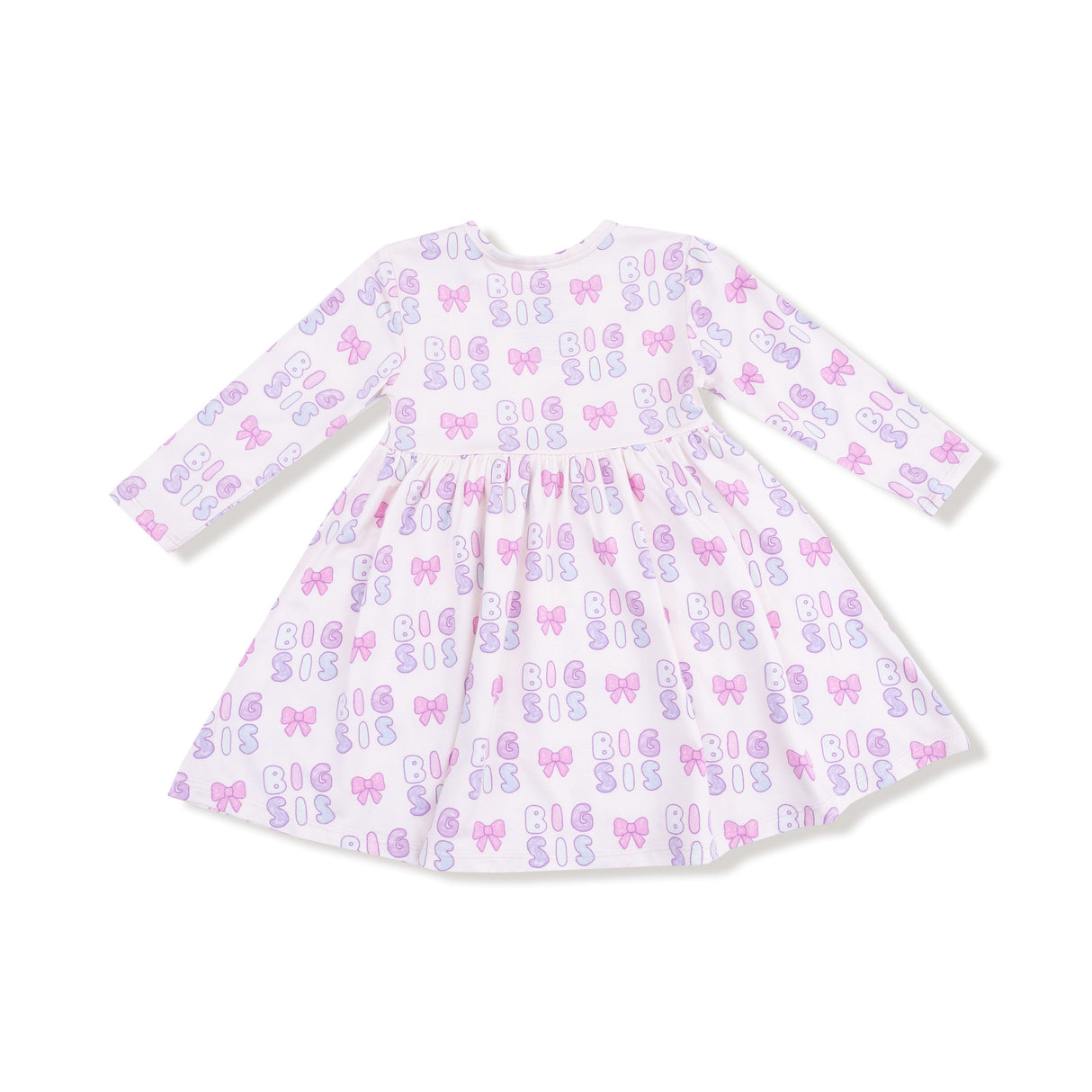 Twirly Long Sleeve Dress - Big Sis - HoneyBug