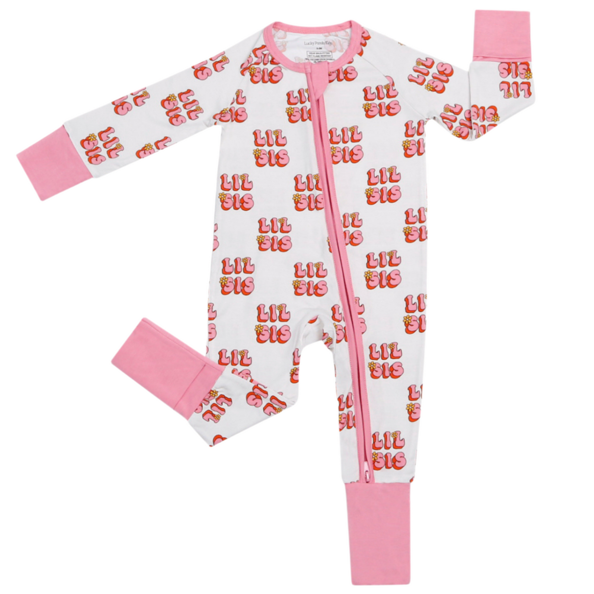 Bamboo Zip Romper | Lil Sis - HoneyBug