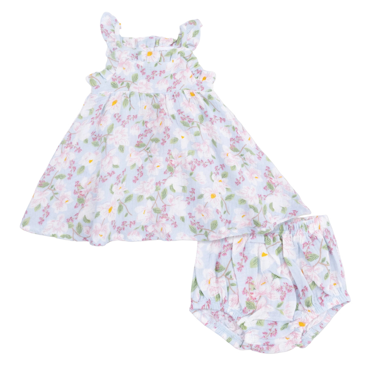 Magnolias - Paperbag Ruffle Sundress with Bloomer