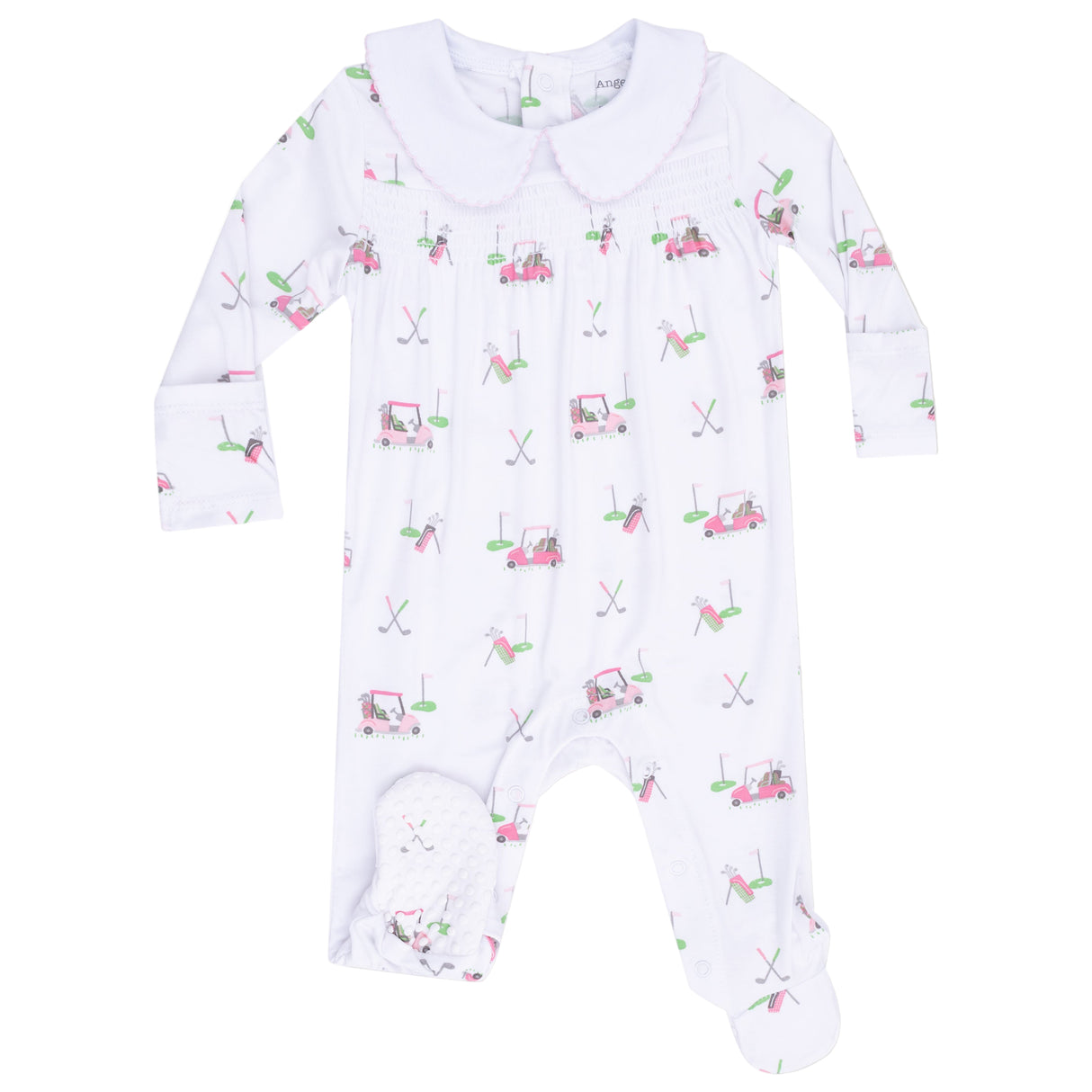 Smocked Peter Pan Snap Footie - HoneyBug