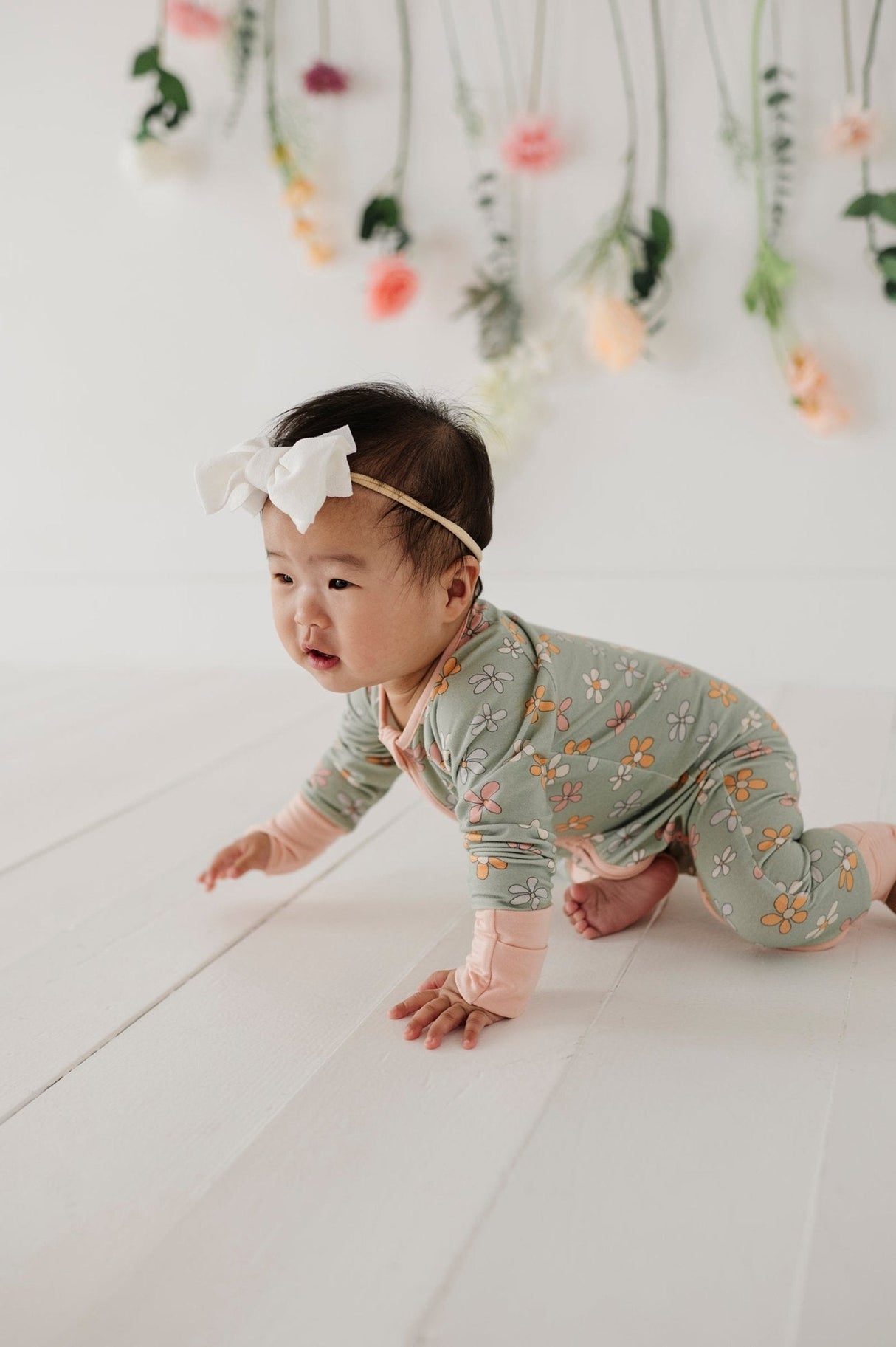 Baby Long Sleeve Zip Romper