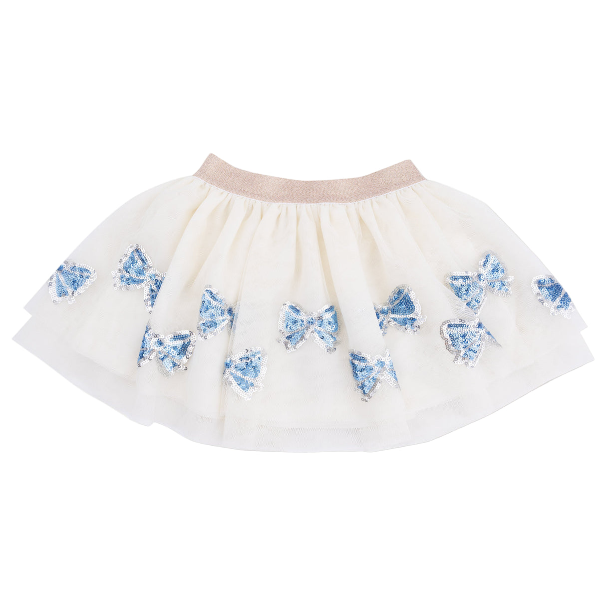 Blue Bow Tutu Skirt - HoneyBug