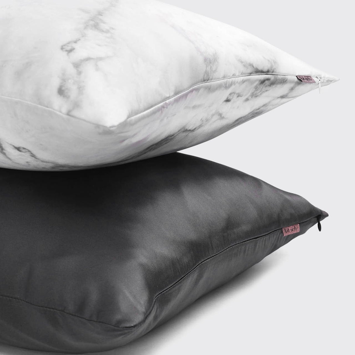 Satin Pillowcase - Charcoal Grey - HoneyBug