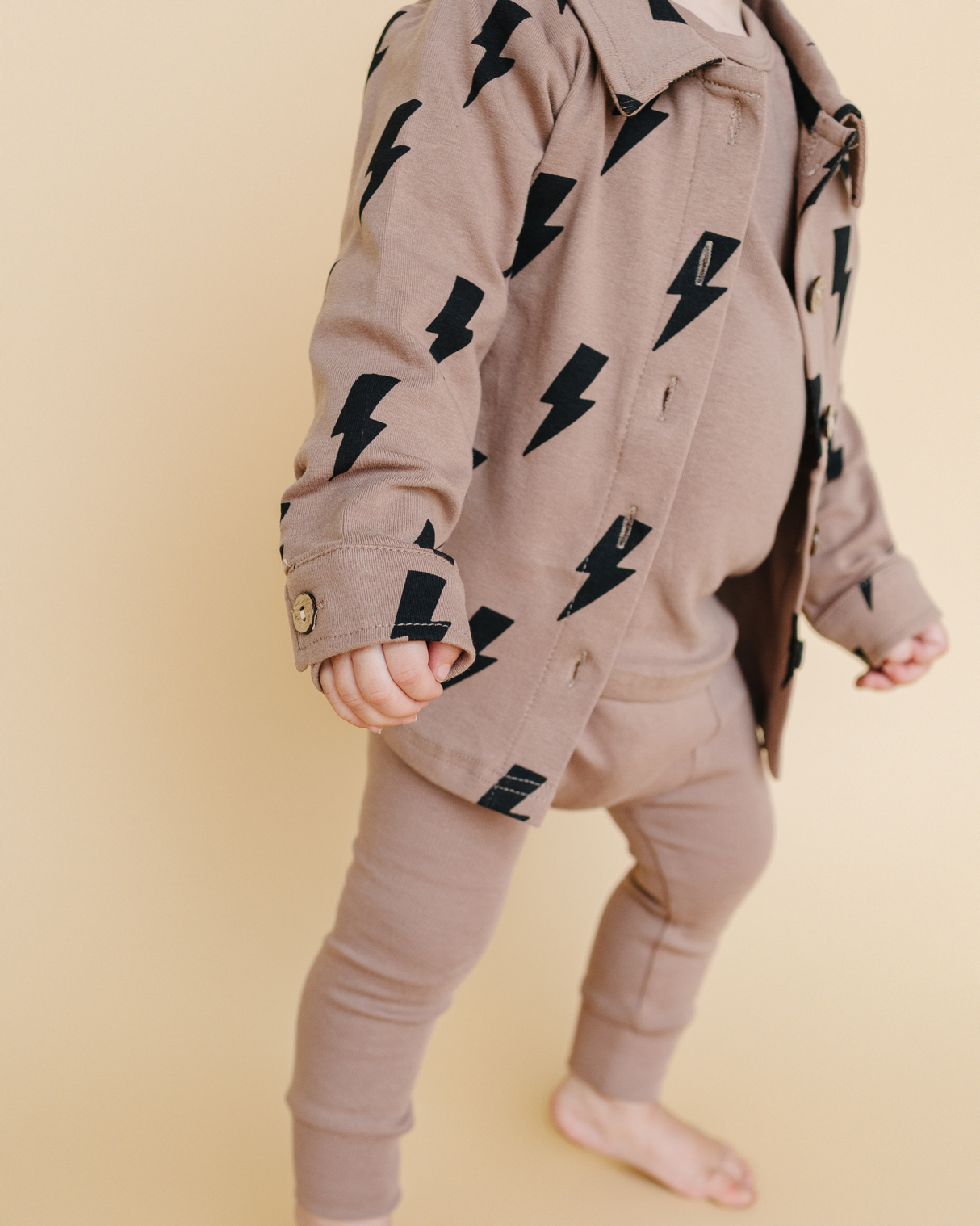 Shacket | Mocha Bolts - HoneyBug