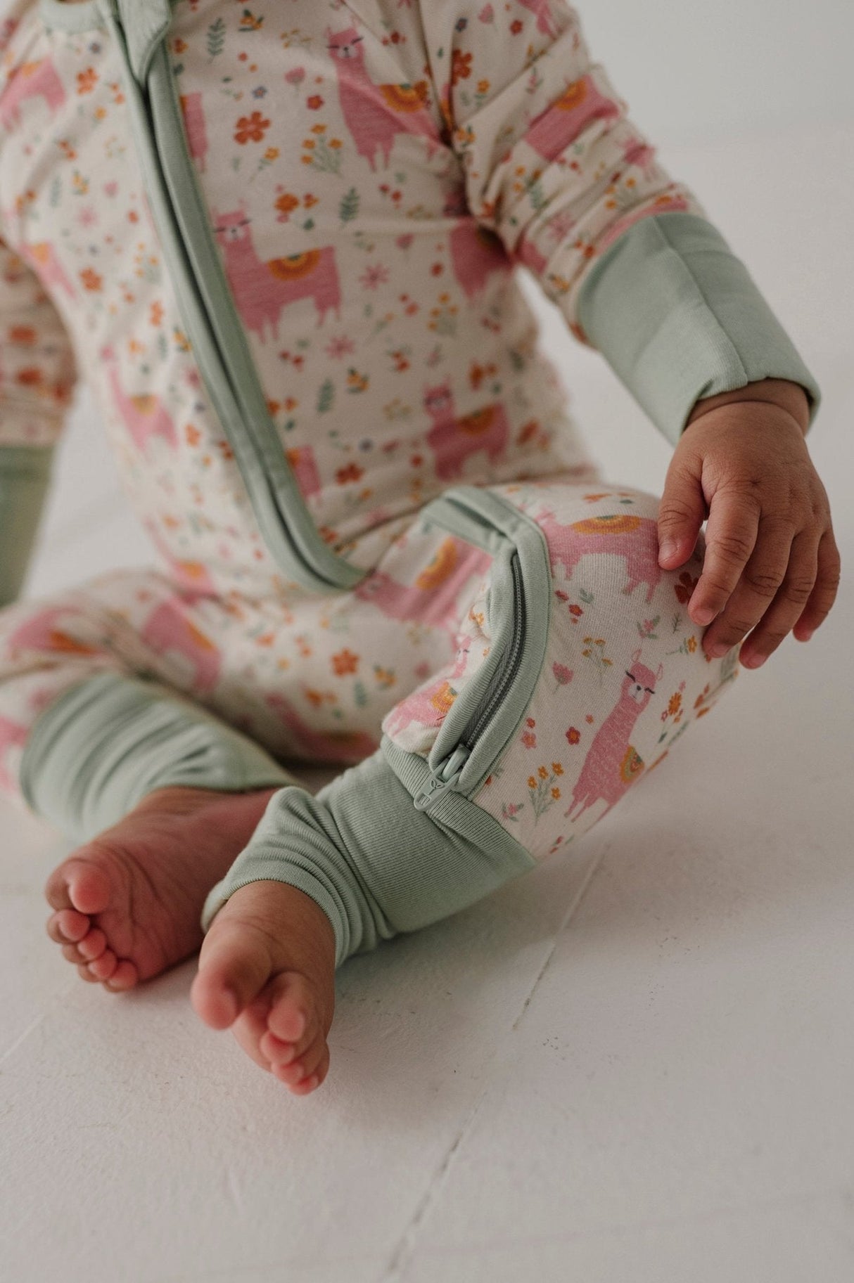 Baby Long Sleeve Zip Romper