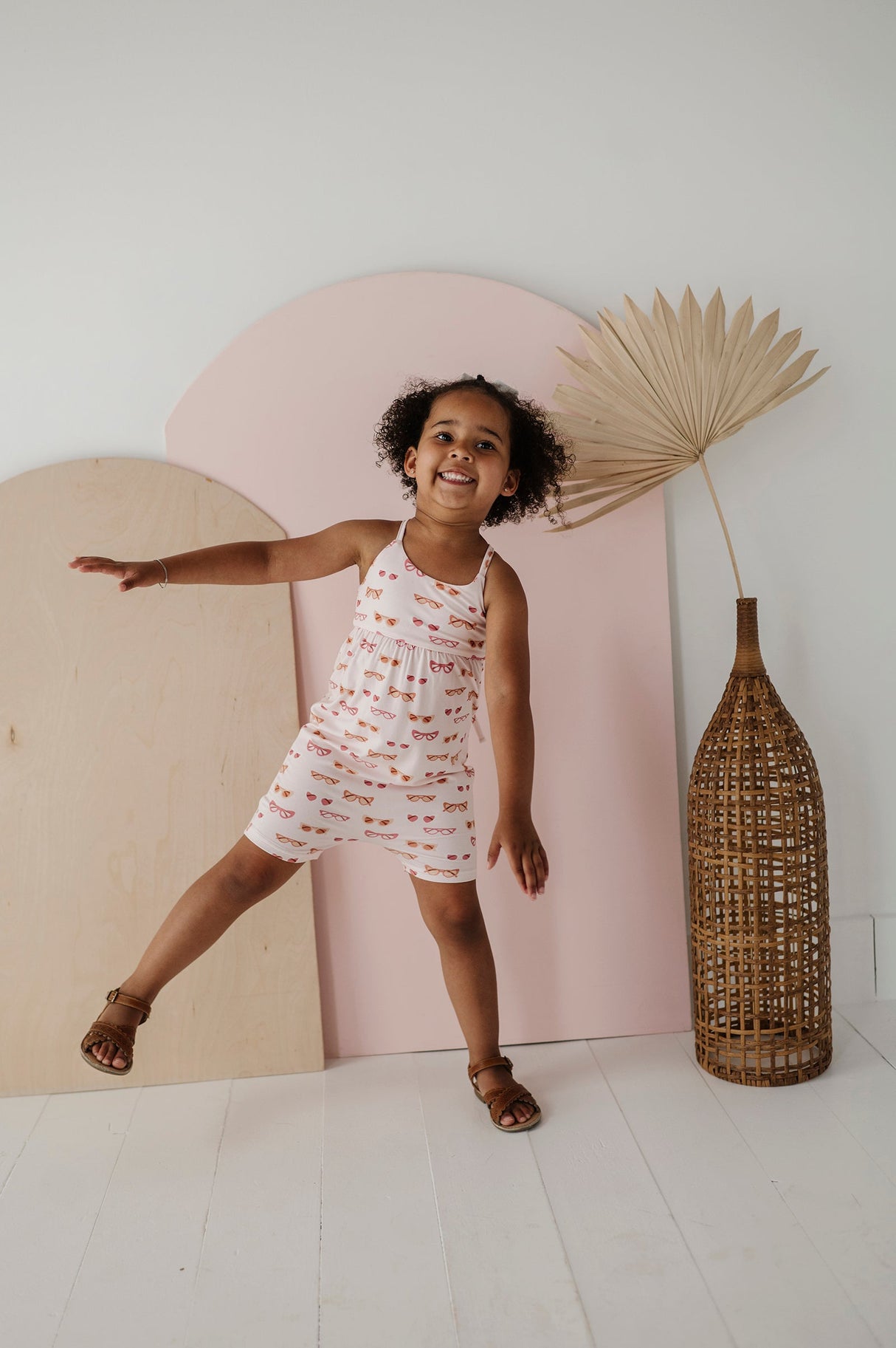 Girl's Tie-Back Romper - HoneyBug