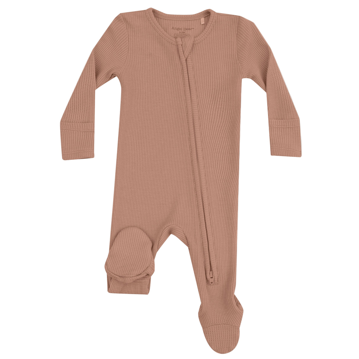 2 Way Zipper Footie - Cafe Au Lait - HoneyBug