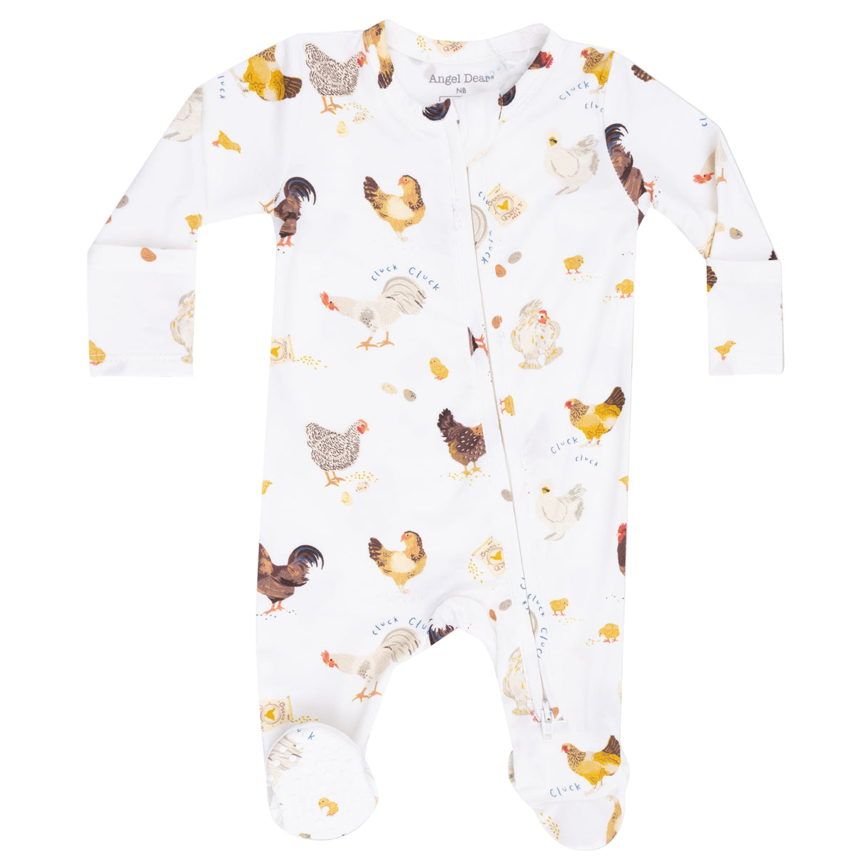 2 Way Zipper Footie - Collector Chickens - Unisex - HoneyBug