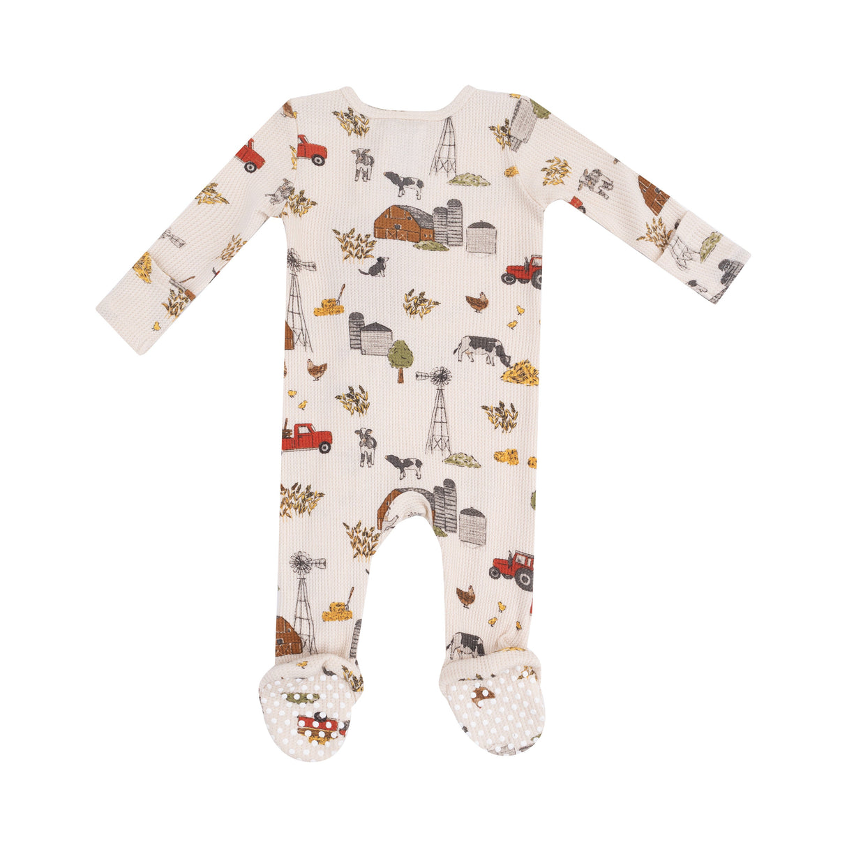2 Way Zipper Footie - Hay Farmer - HoneyBug