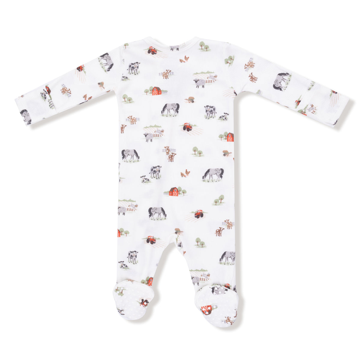 2 Way Zipper Footie - Little Farm - HoneyBug