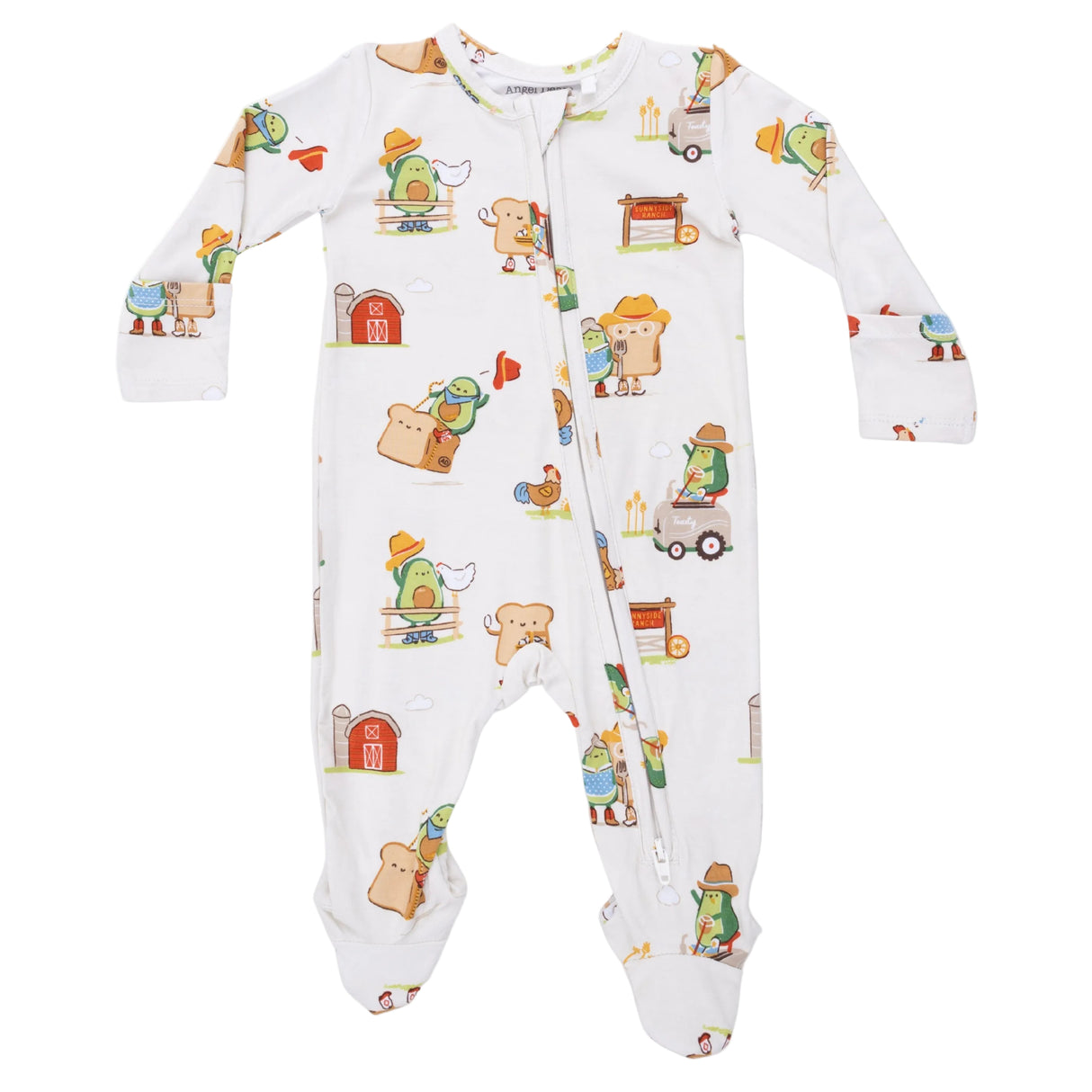 Avocado Toast - American Gothic - 2 Way Zipper Footie