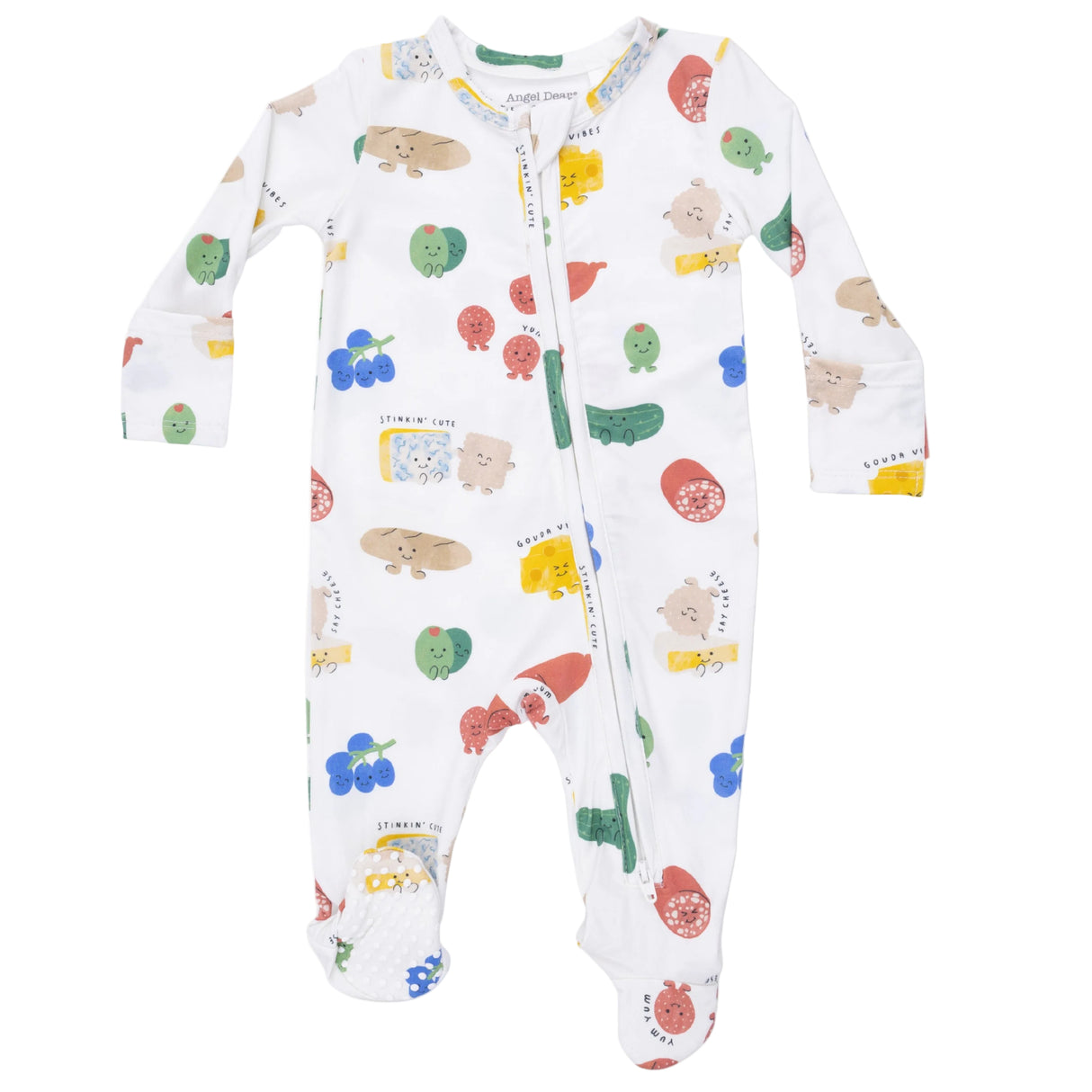 Charcuterie Cuties - 2 Way Zipper Footie