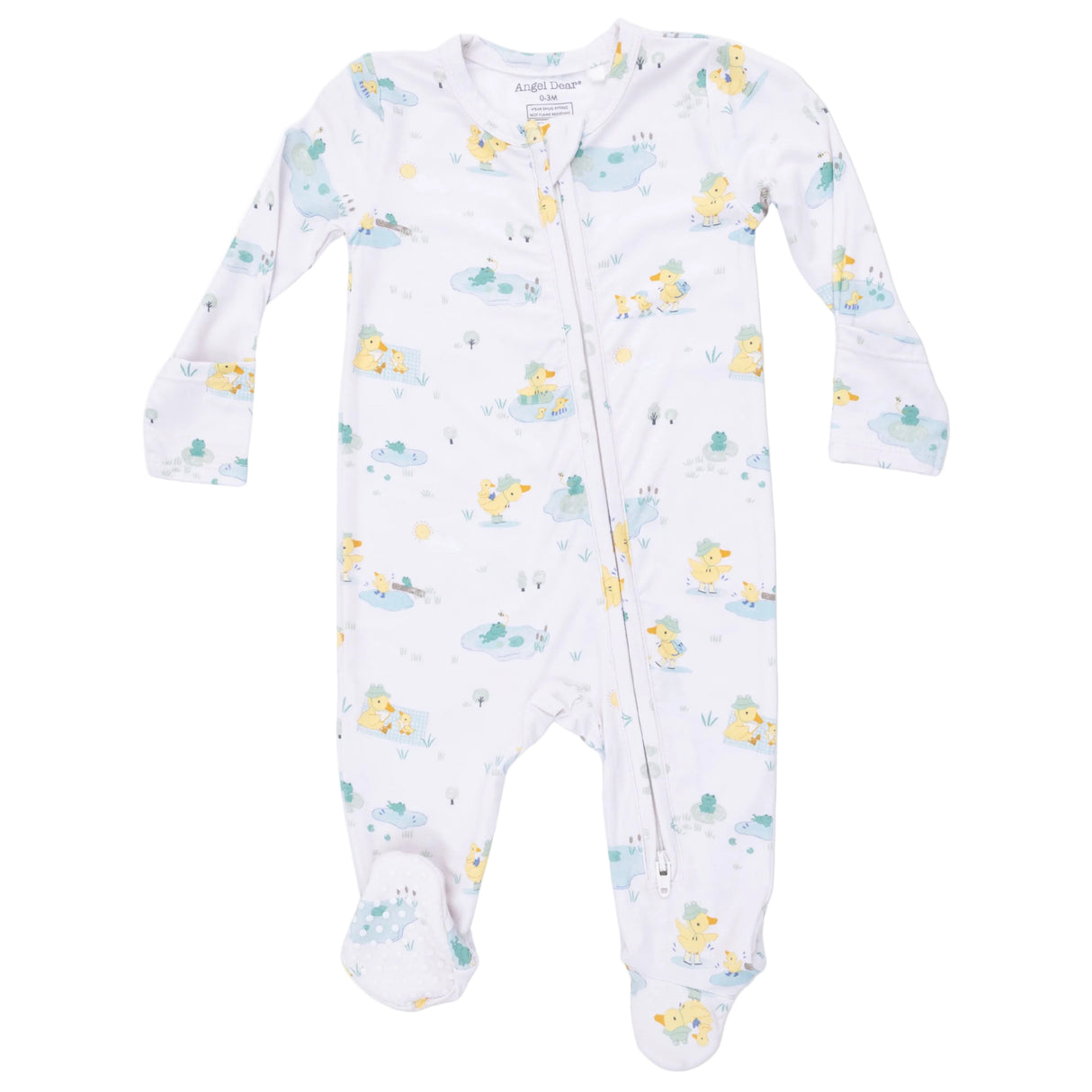 Frog and Duck Pond - 2 Way Zipper Footie