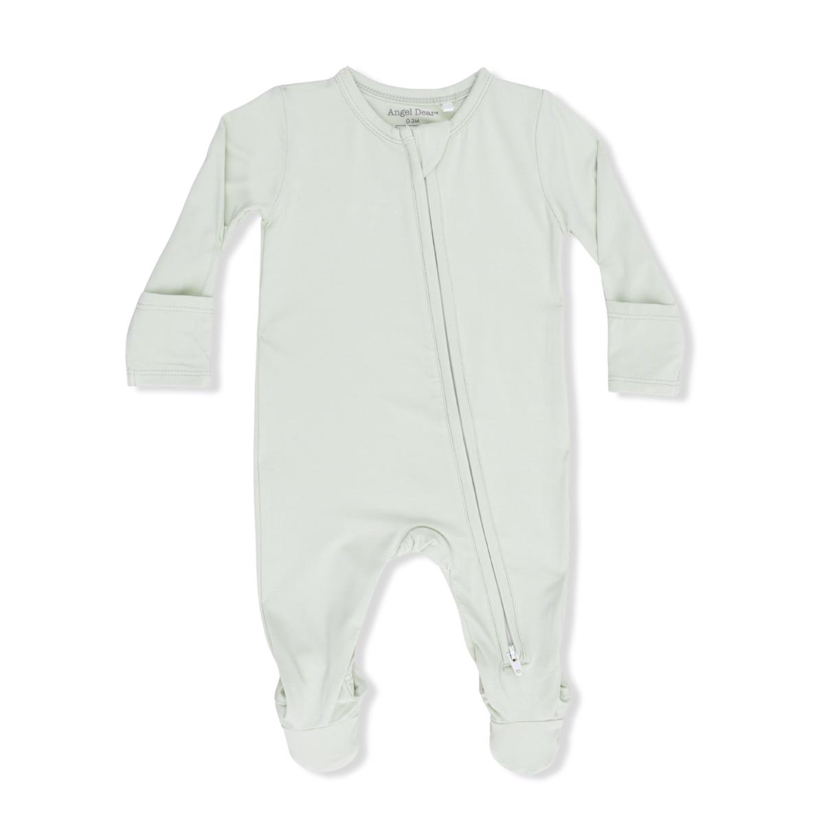 Solid Bok Choy - 2 Way Zipper Footie