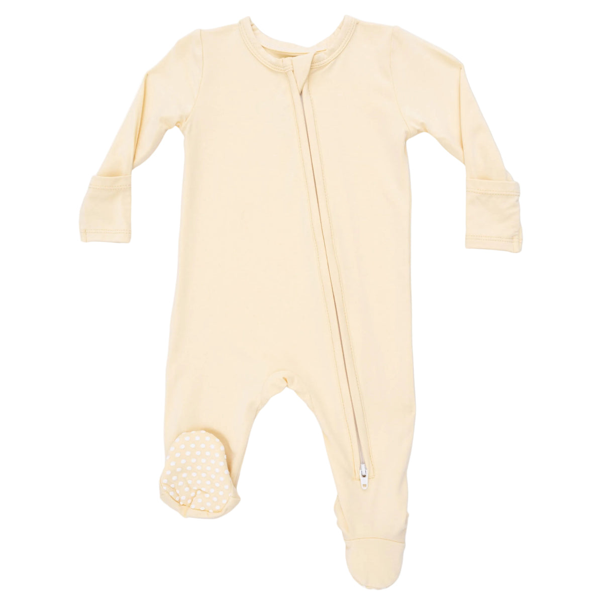 Solid Italian Straw - 2 Way Zipper Footie