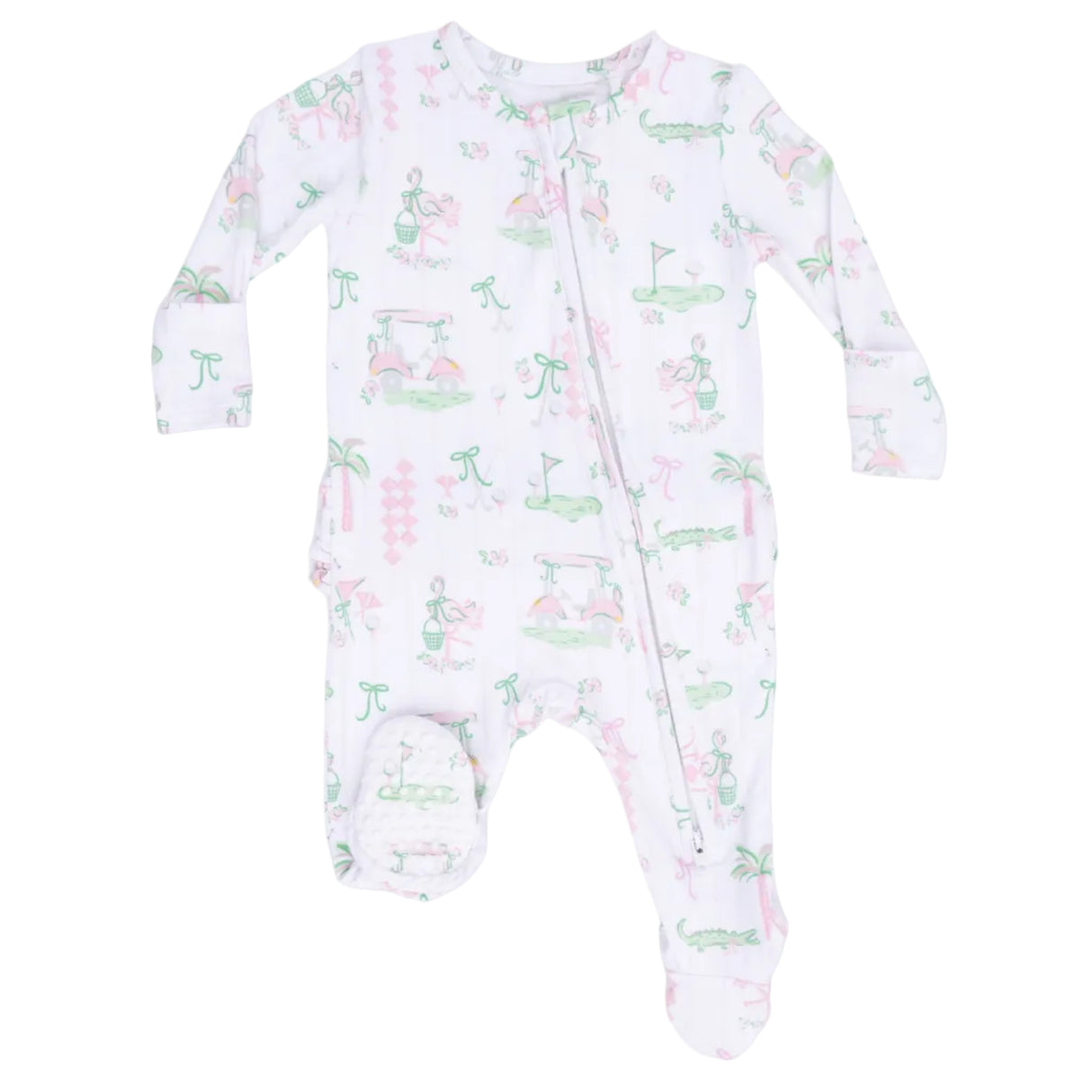 Pretty Golf - 2 Way Ruffle Back Zipper Footie