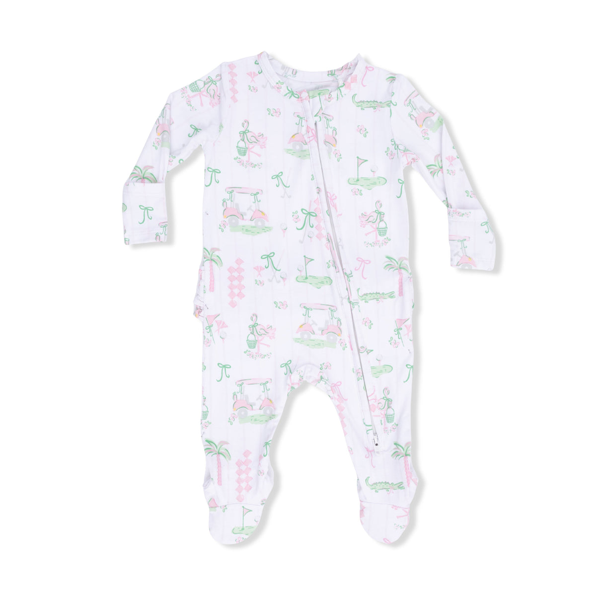 Pretty Golf - 2 Way Ruffle Back Zipper Footie