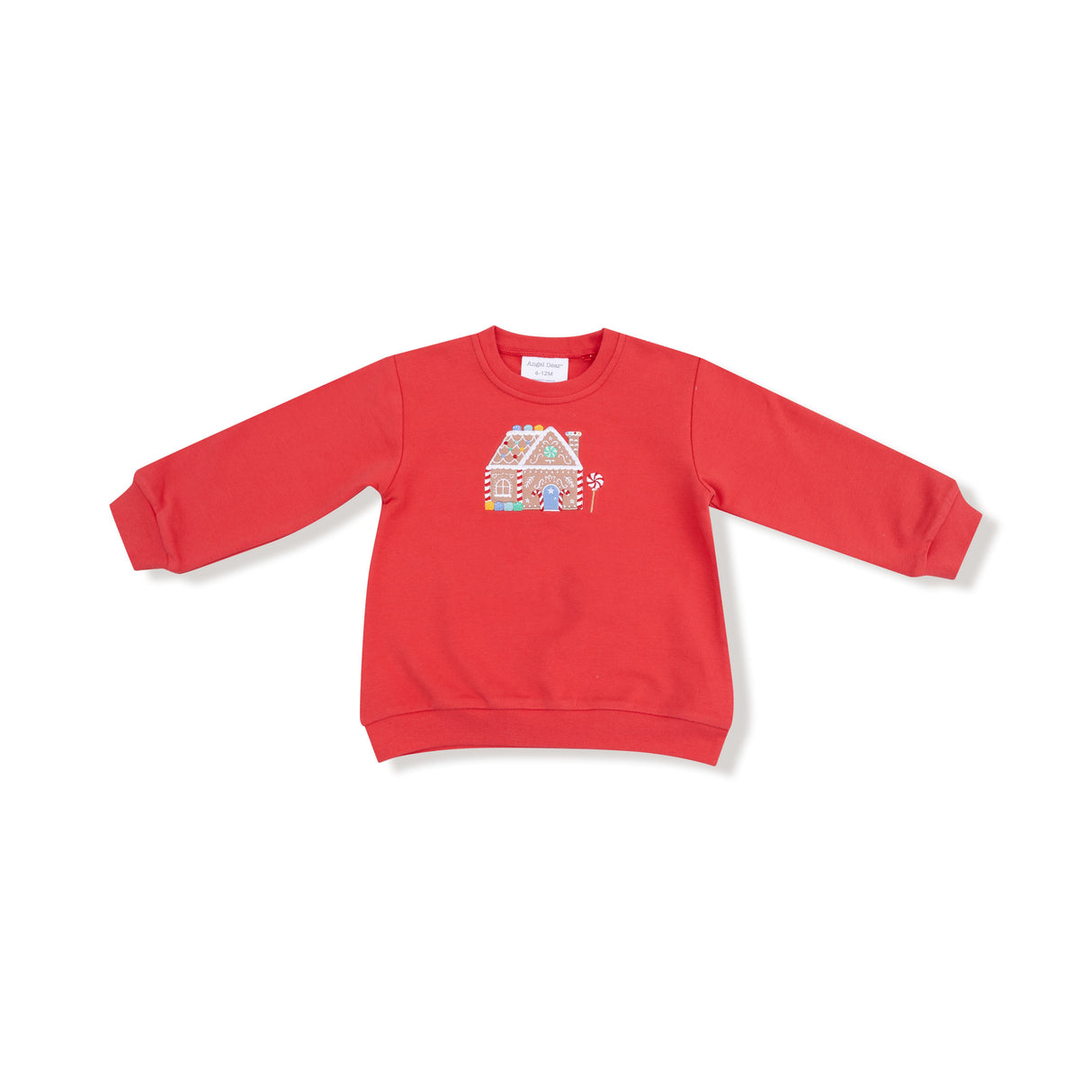Puffy Long Sleeve Oversized Sweatshirt + Flared Pant - Candy Canes - HoneyBug