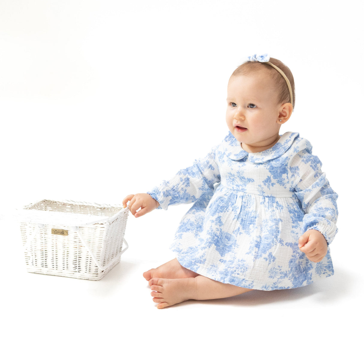 Long Sleeve Peter Pan Collar Bubble with Skirt - HoneyBug