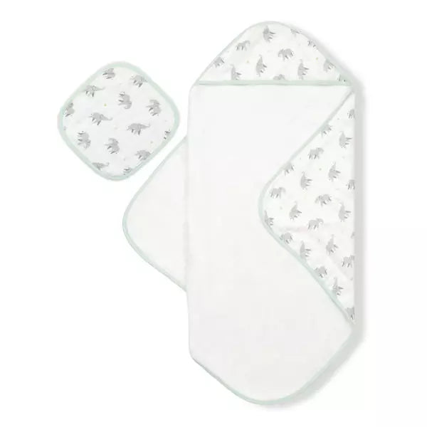 Elephant Hooded Towel Set - HoneyBug