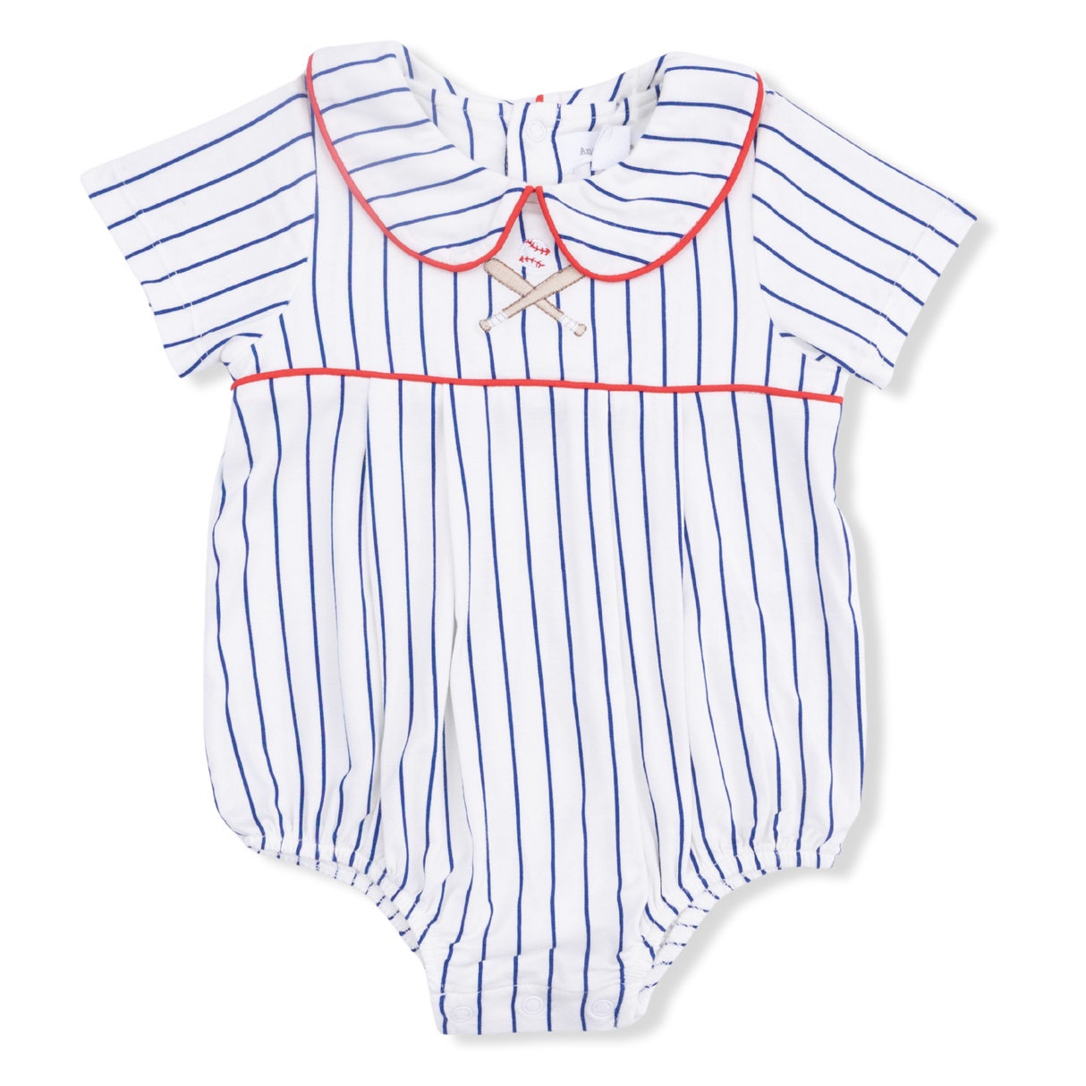 Baseball Stripe - Classic Box Pleat Bubble
