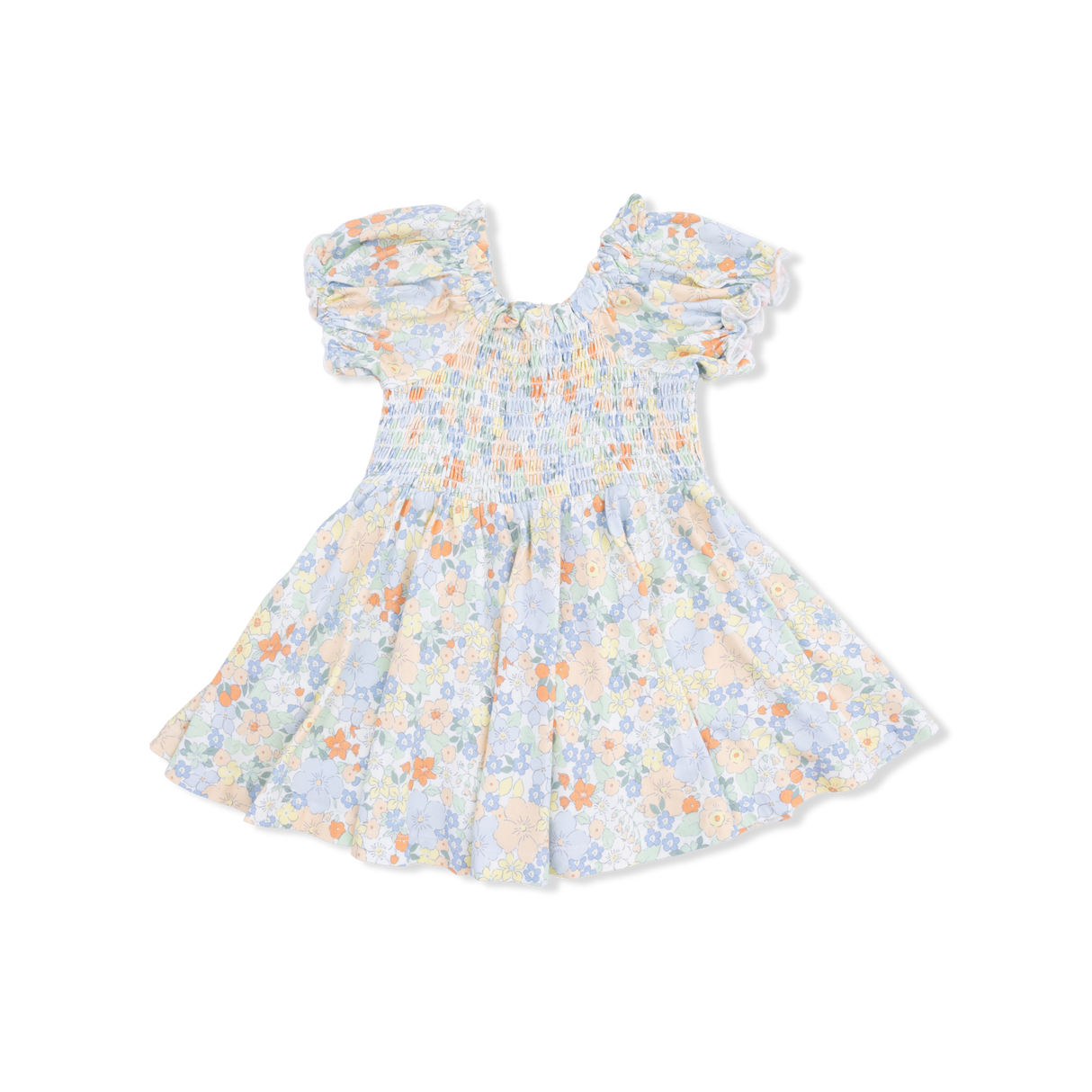 Georgia Floral - Smocked Twirly Dress and Bloomer