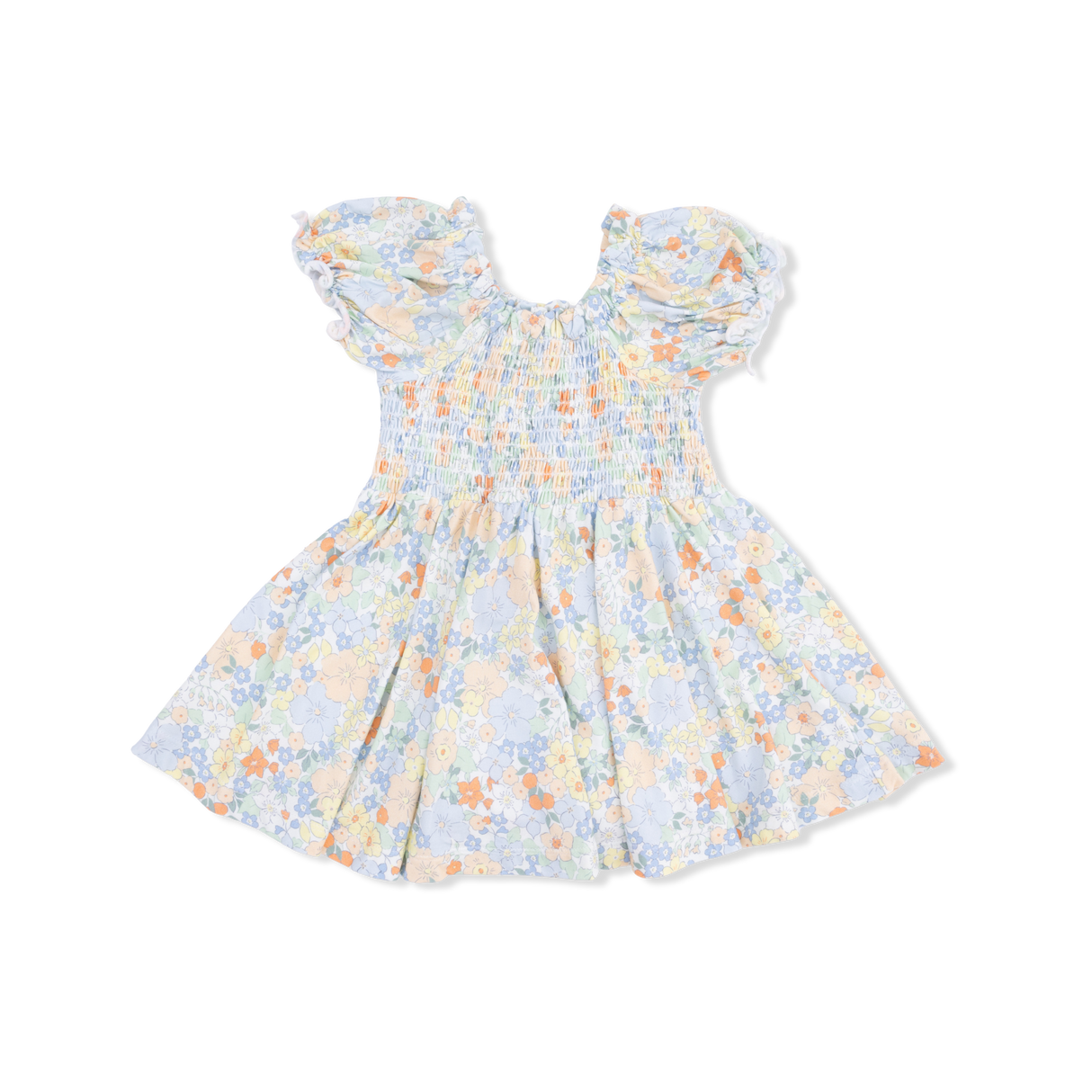 Georgia Floral - Smocked Twirly Dress and Bloomer
