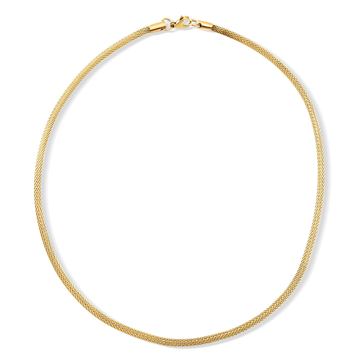 Bowie Round Mesh Chain Necklace - HoneyBug