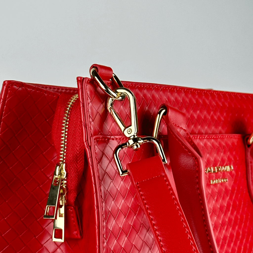 The Montrose Diaper Bag Tote - Cardinal