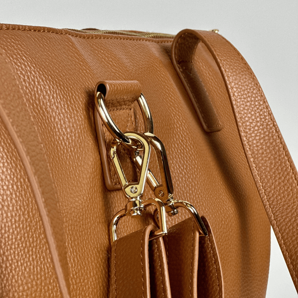 The Lillian Diaper Bag - Cognac