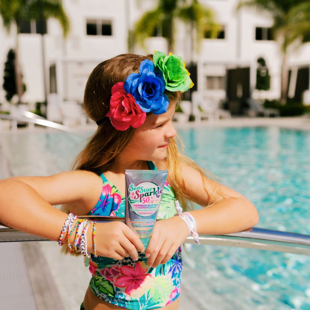 Sea Star Sparkle Mermaid SPF 50 Glitter Sunscreen - HoneyBug