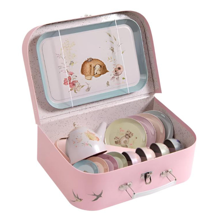 Suitcase - Tea Party Metal Set The Rosalies - Moulin Roty
