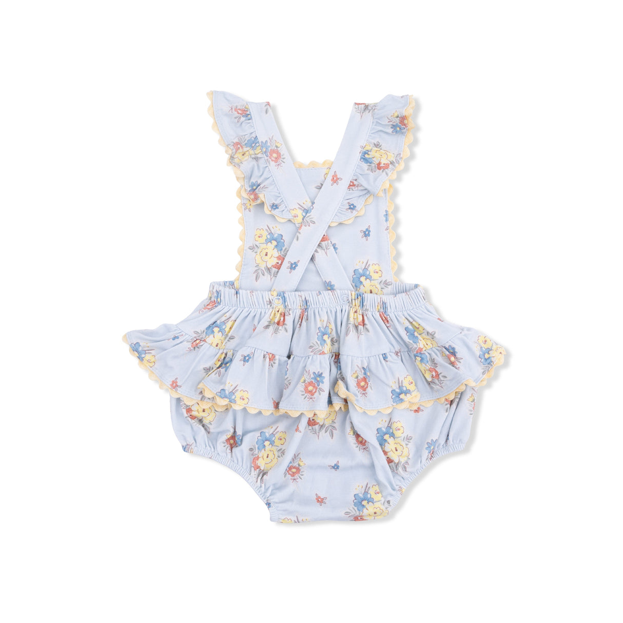 Country Stitch Floral - Ric Rac Ruffle Sunsuit