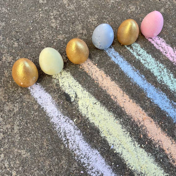 Bunny's 6 Eggs Handmade Sidewalk Chalk - HoneyBug 