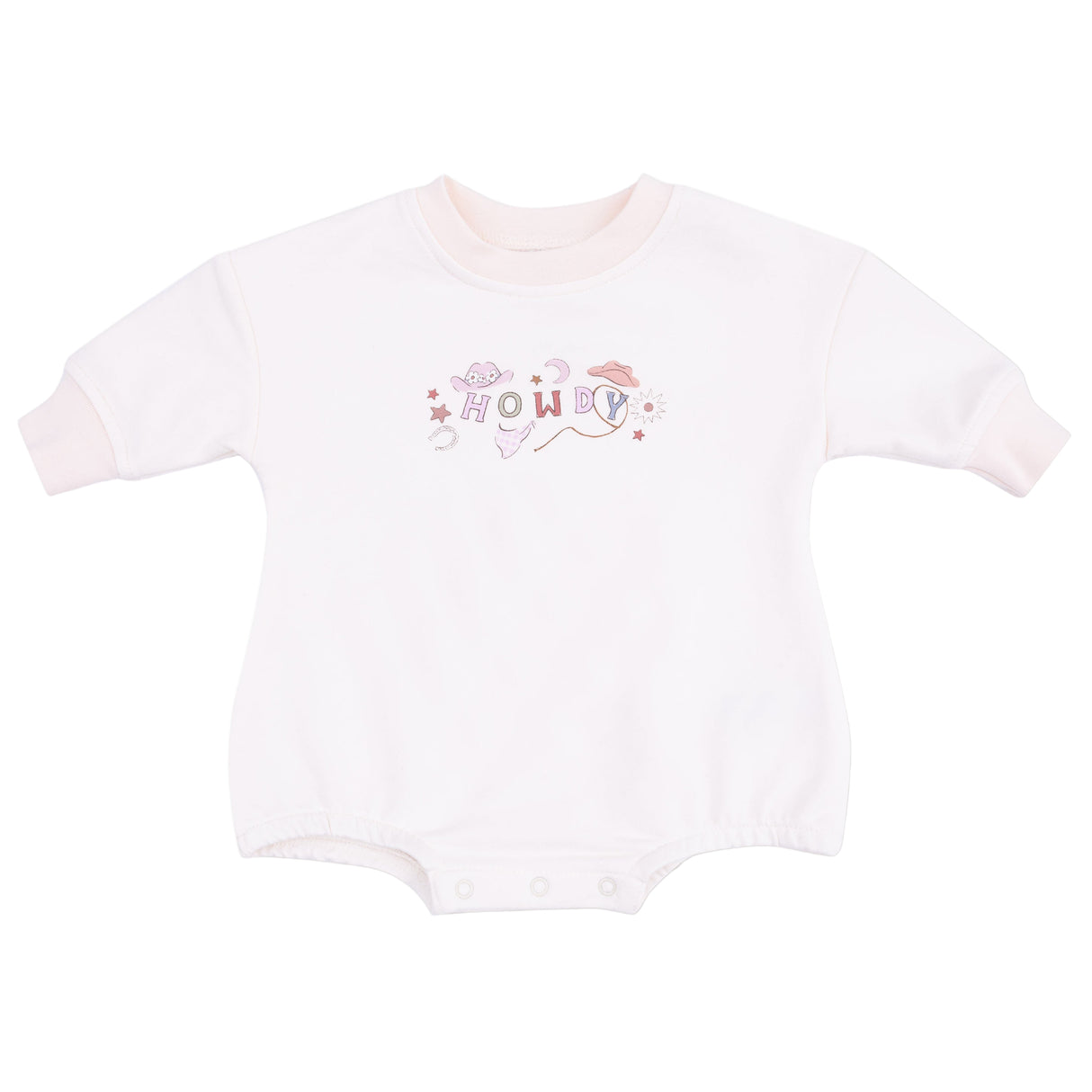 Howdy Sweatshirt Bubble - HoneyBug