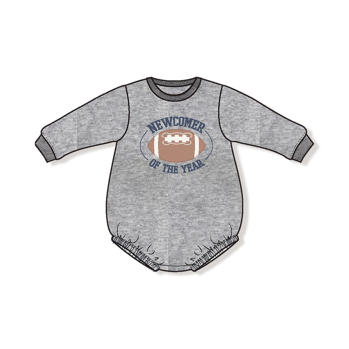 Sweatshirt Bubble Newcomer - Varsity Light Grey - HoneyBug