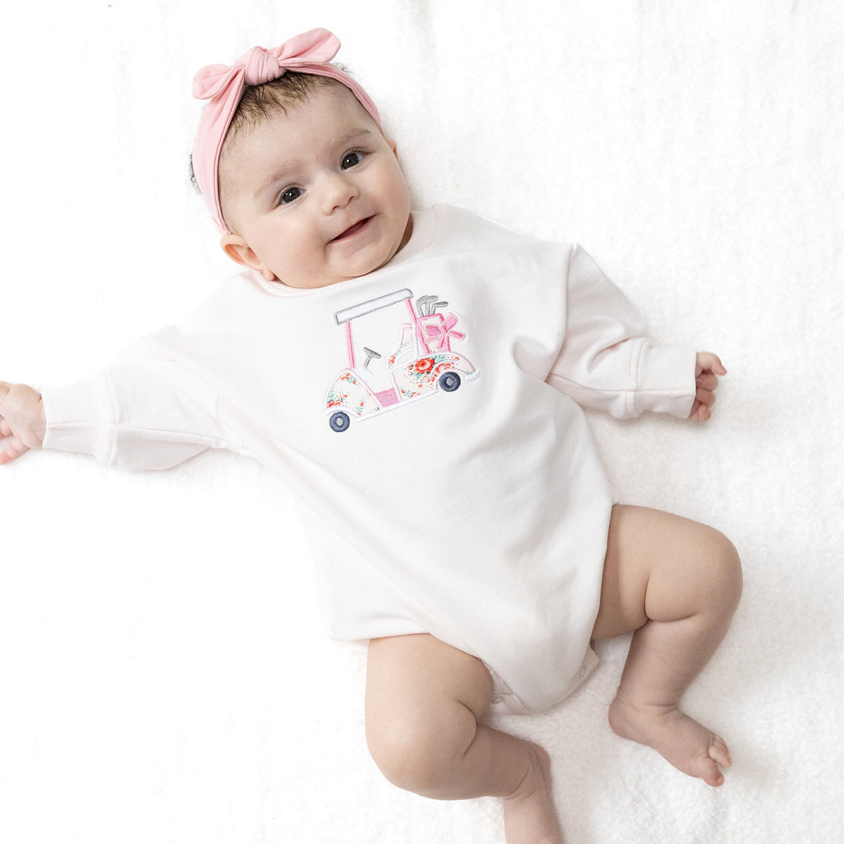 Pink Golf Sweatshirt Bubble - HoneyBug