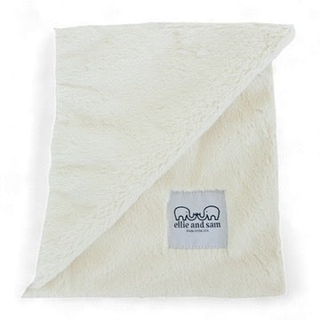 Luxury Satin Border Blanket - Ivory