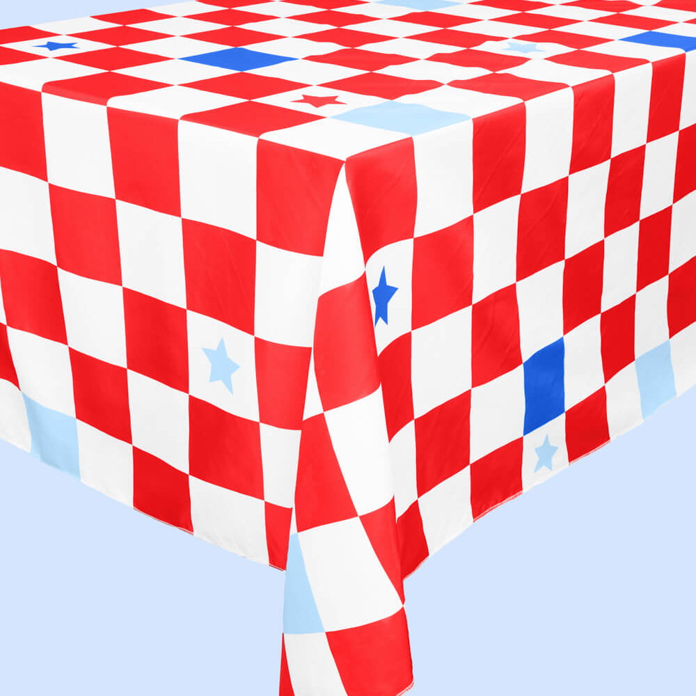 Party In The USA Tablecloth - washable table cover