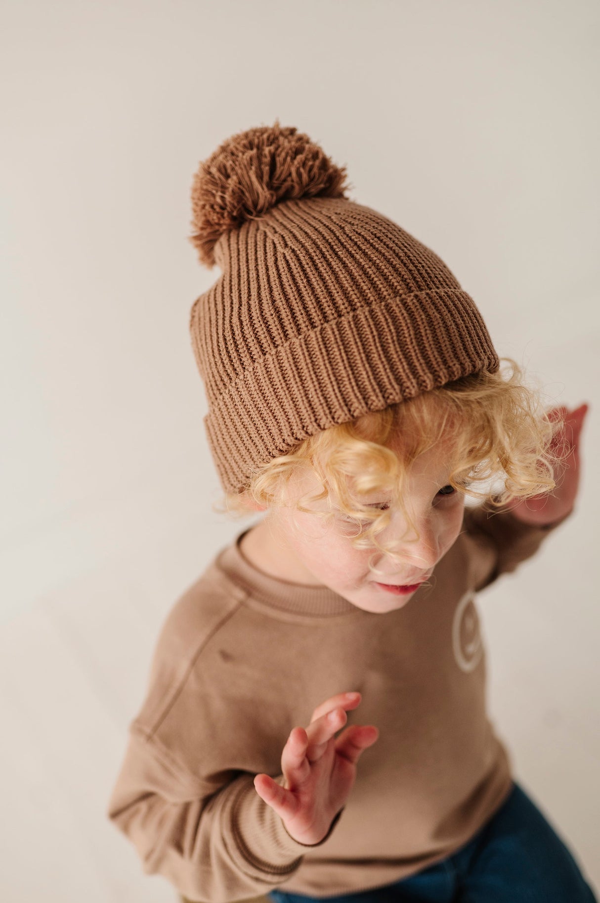Knit Pom Hat - HoneyBug