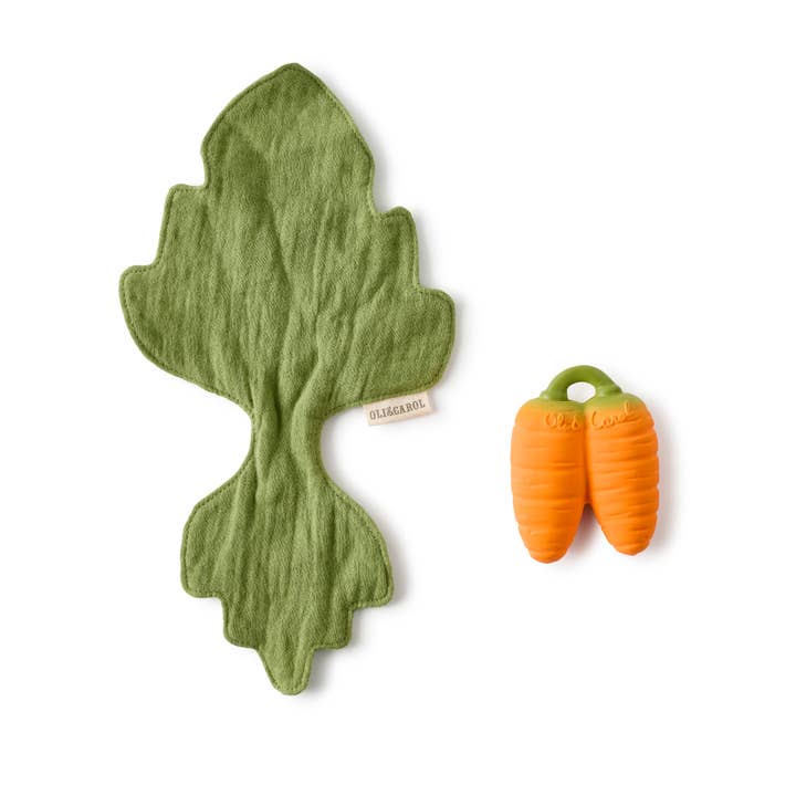 Cathy the Carrot Mini Doudou Teether - HoneyBug