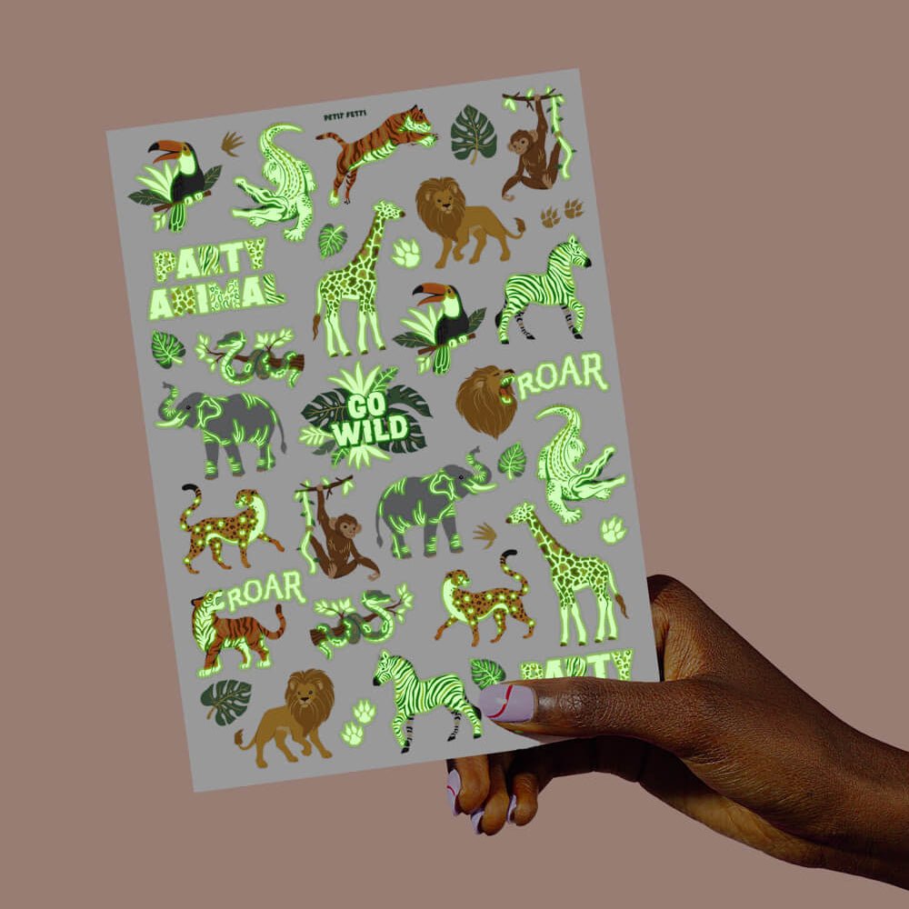 Go Wild Glo Tats - 52 Temporary Tattoos