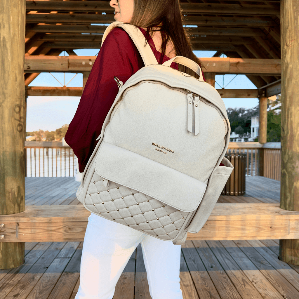 The Daphne Diaper Bag - Sandstone