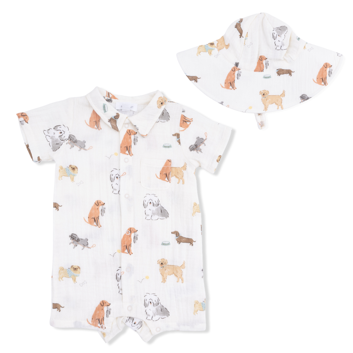 Awesome Dogs - Polo Shortie & Sun Hat