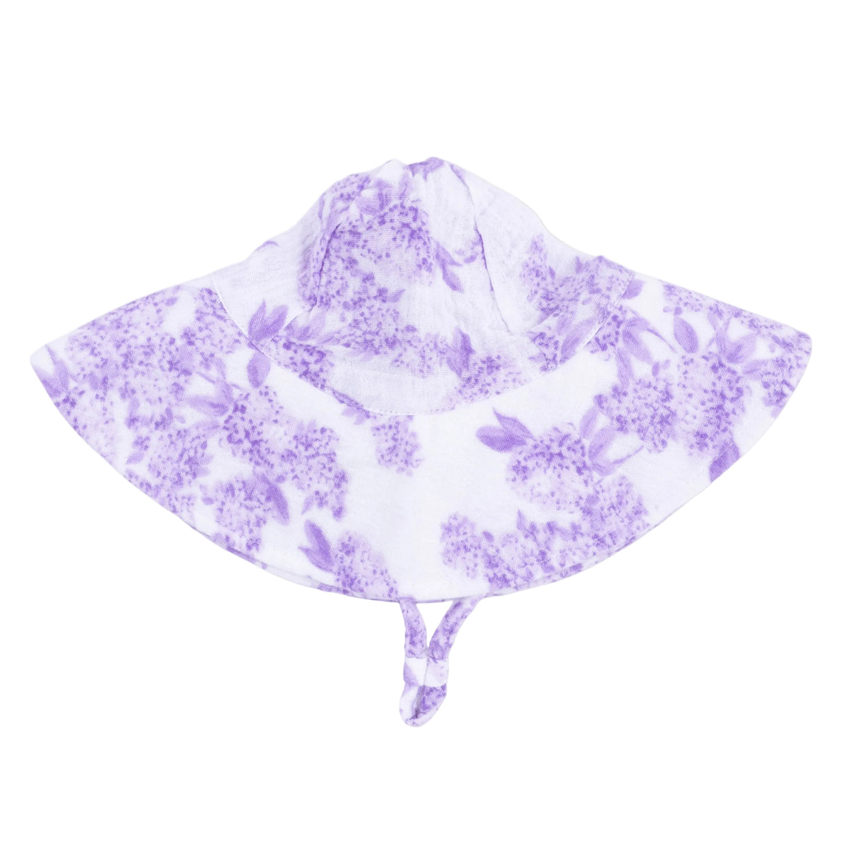 Lilac Floral - Wide Brim Sun Hat